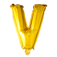 Folieballon  - Guld 40 cm. 1 stk. V